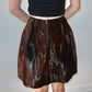 Marni Brown Cowhide Skirt