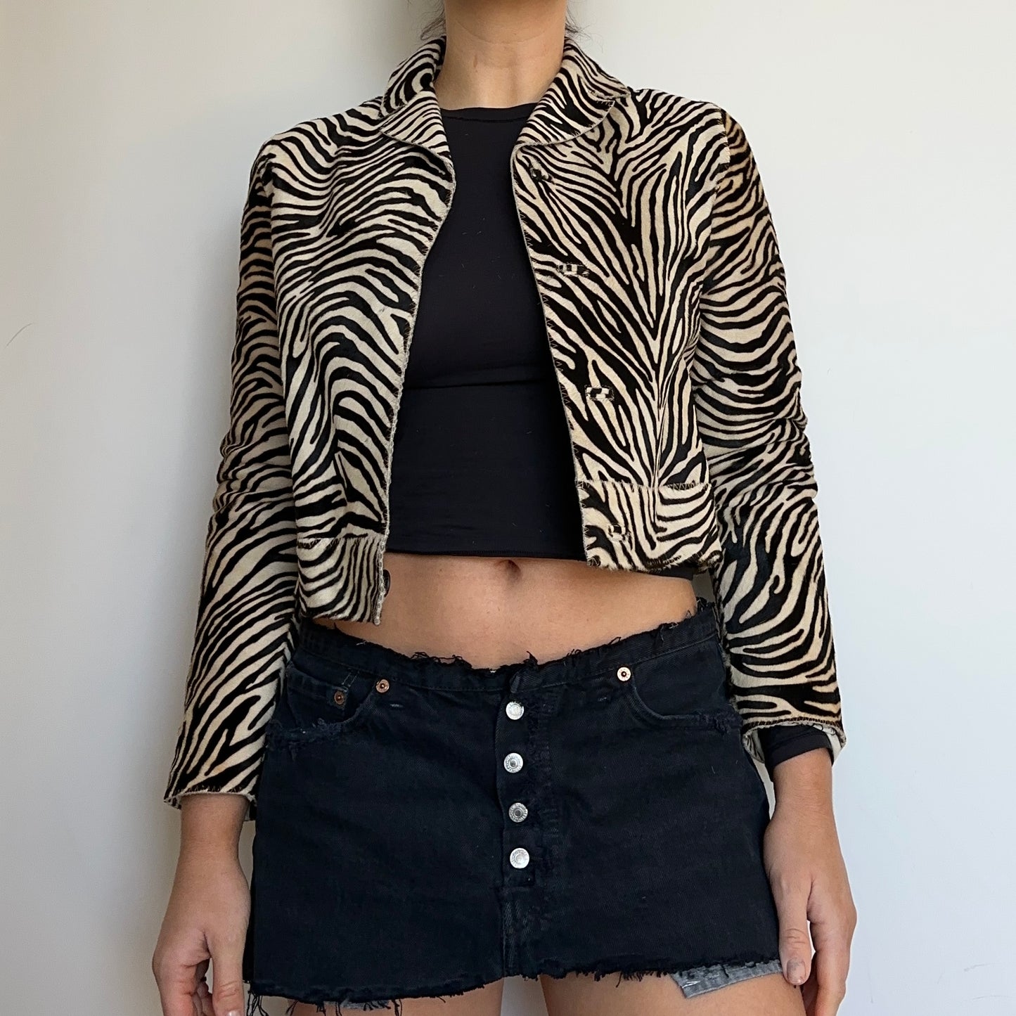 Marni Cowhide Zebra Print Jacket