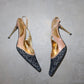 D&G Monogram Denim Heels (37)