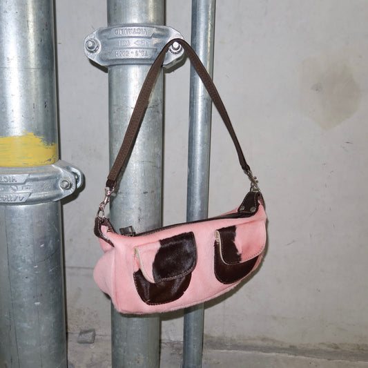 Vintage Pink Cowhide Bag