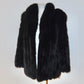 Vintage Black Fox Fur Coat