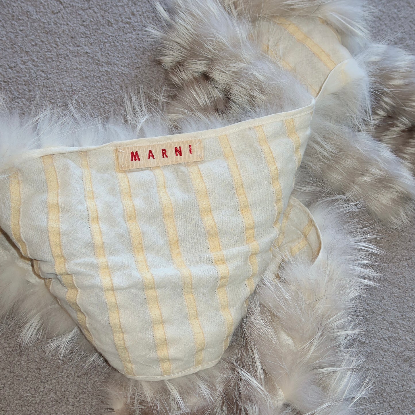 Marni AW2003 Fox Fur Scarf