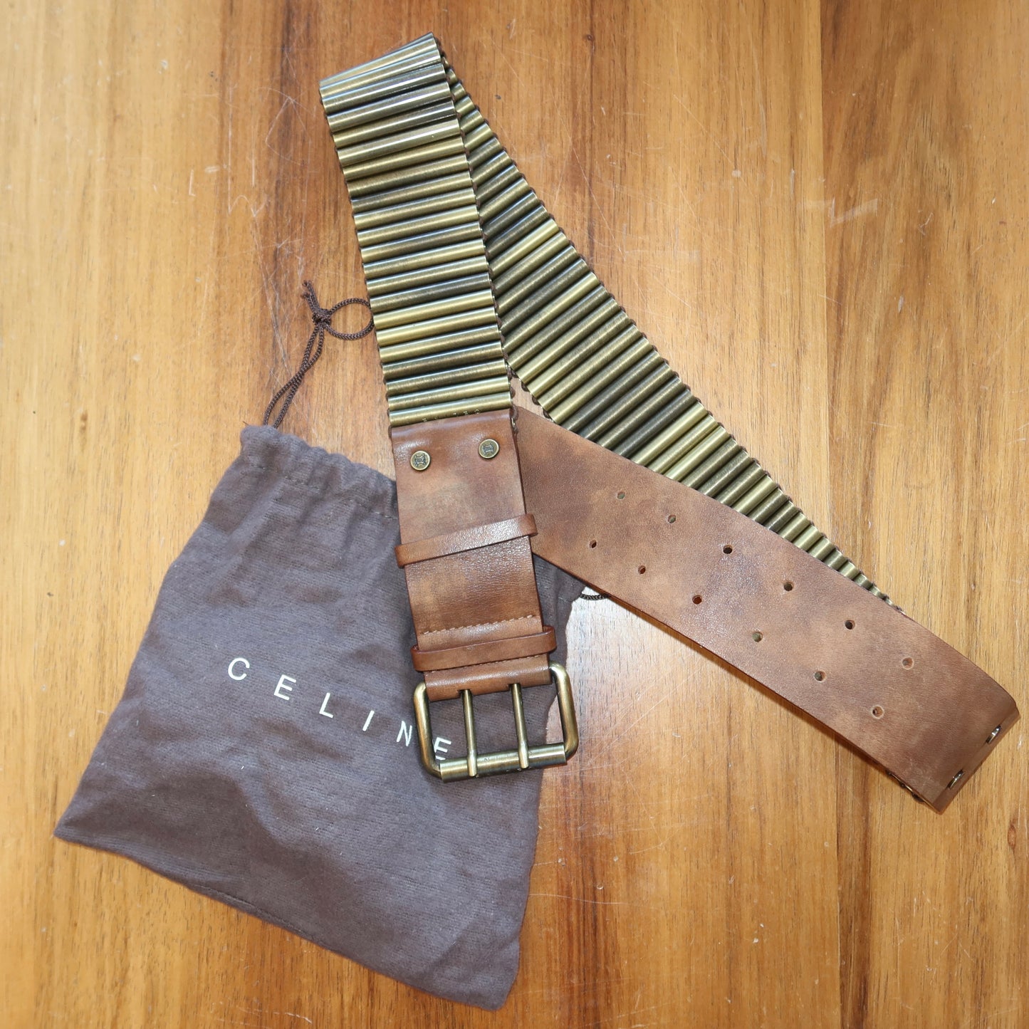 Celine SS2001 Bullet Casing Belt