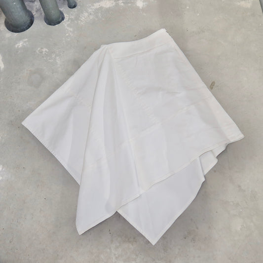 Marni White Twill Handkerchief Skirt