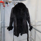 Vintage Fur Lined Leather Coat