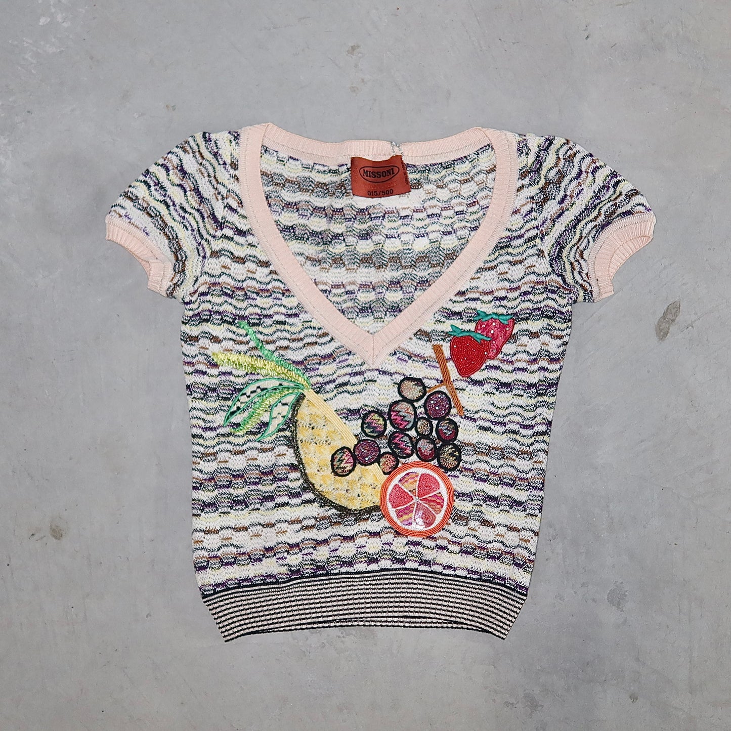 Missoni SS2005 Fruits Knit Tee