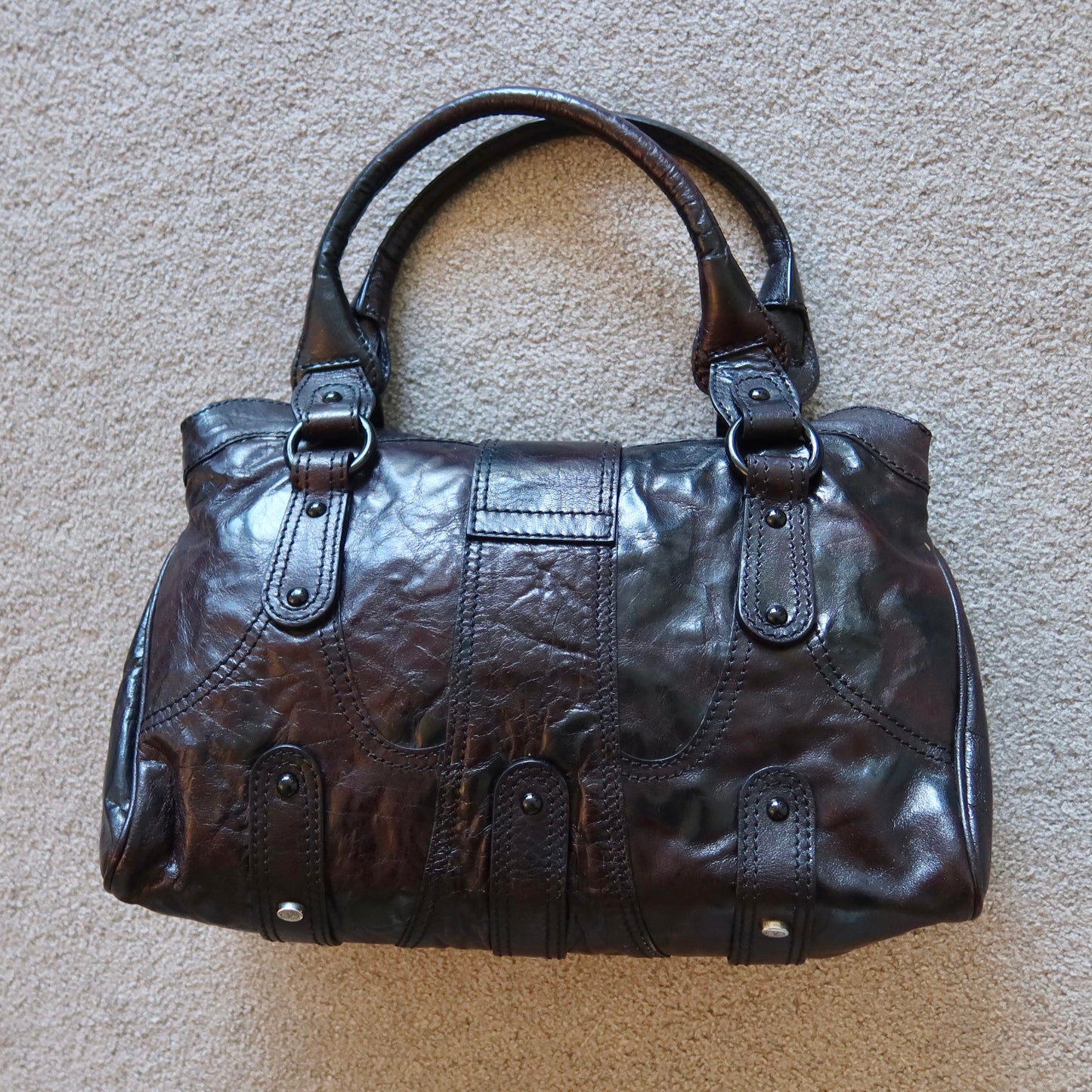 Valentino Brown Leather Tote