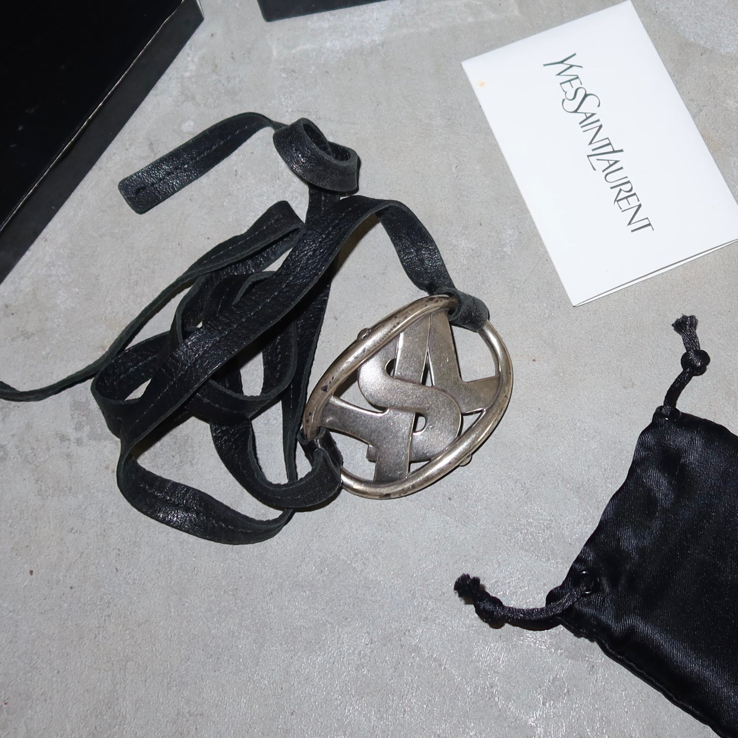 YSL AW2003 Leather Belt