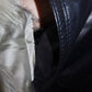Vintage Brown Leather Trench with Fur Collar