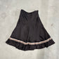 Chloe Brown Silk Skirt