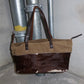 Miu Miu Cowhide and Corduroy Tote