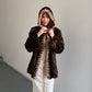 Cizenne Hooded Mink Fur Coat