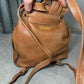 Moschino Brown Leather Backpack