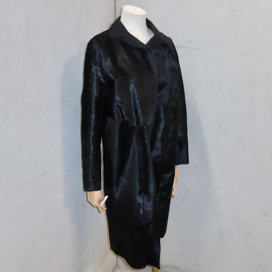Marni Black Cowhide Coat