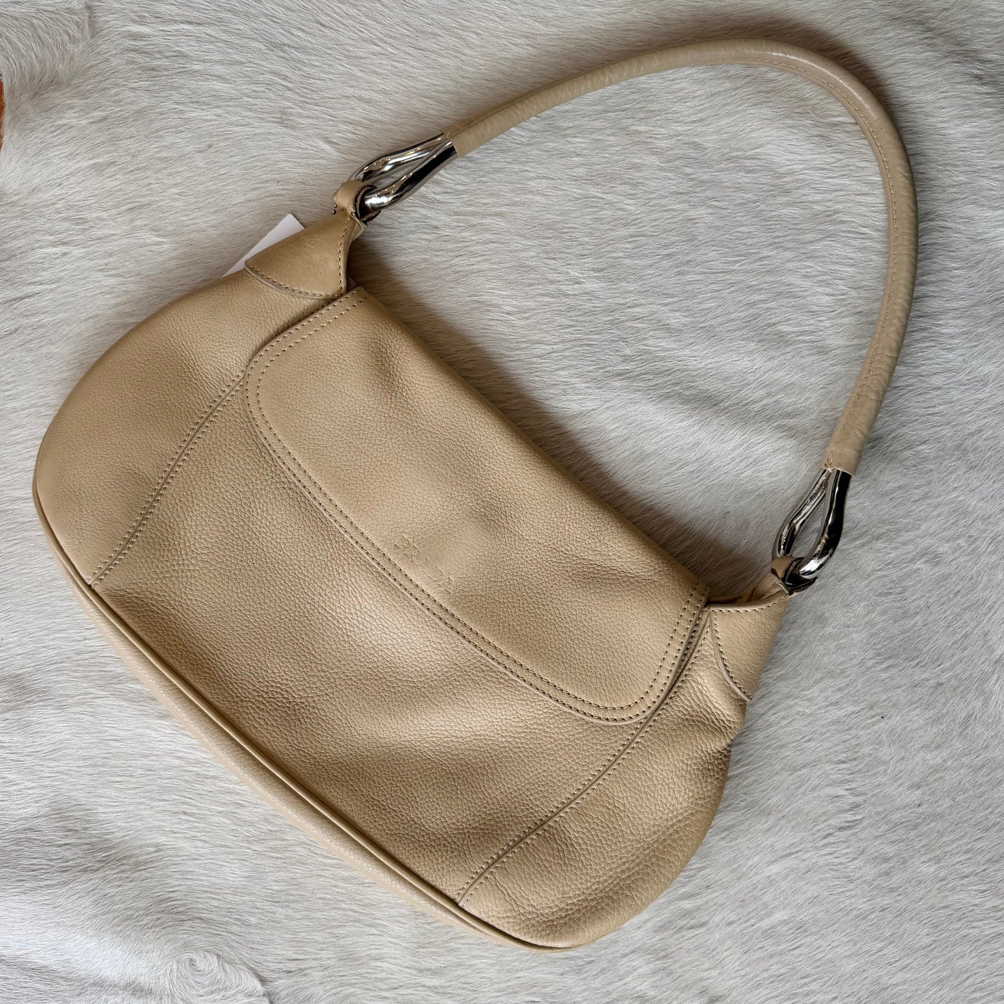Prada SS2003 Cream Leather Bag