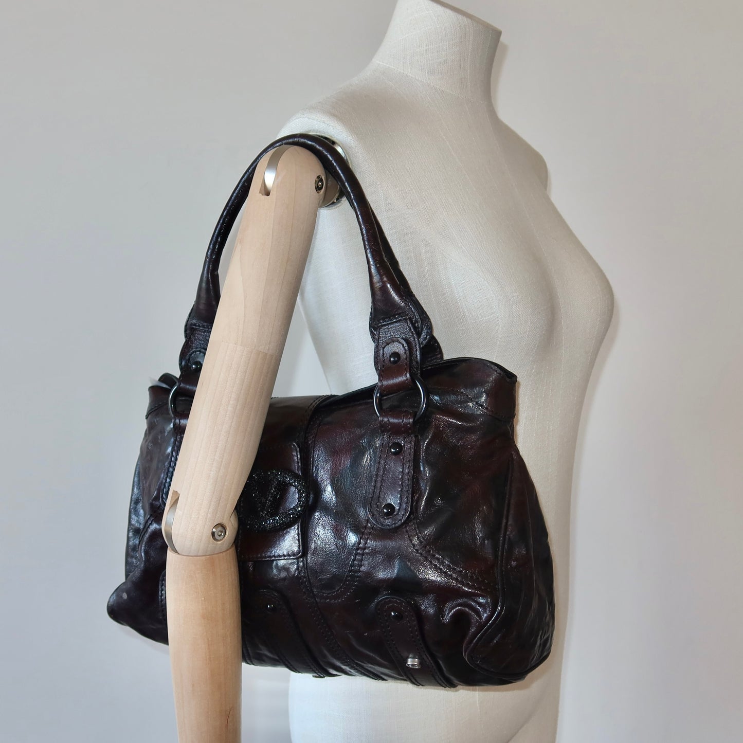 Valentino Brown Leather Tote