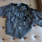 Vintage Angora and Fur Beaded Cardigan