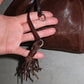 Miu Miu Brown Leather Drawstring Bag