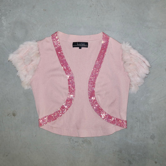 Nicole Miller Rabbit Fur Bolero