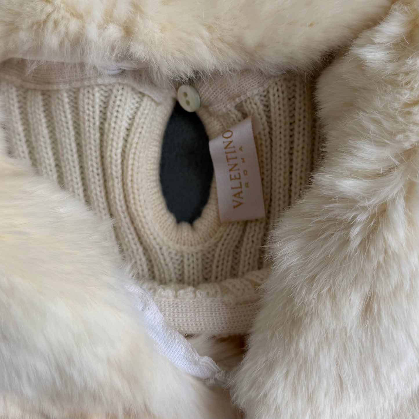 Valentino Fur Collar Sweater