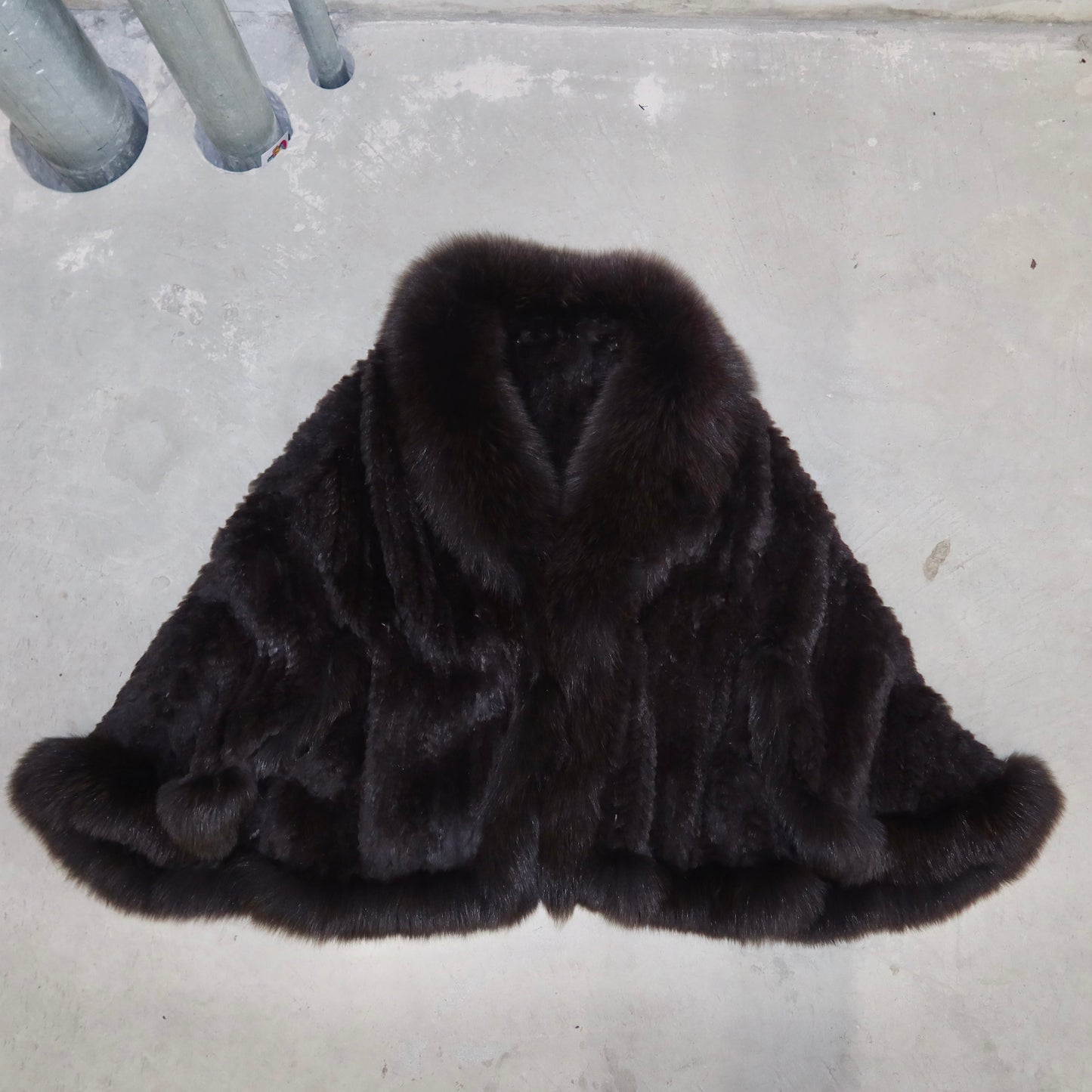 Vintage Mink Fur Poncho
