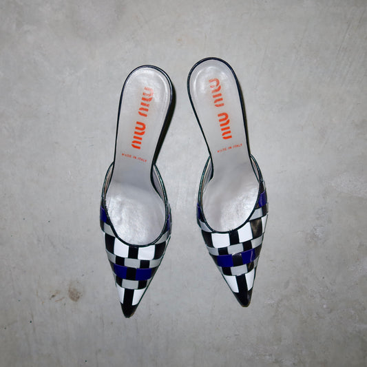 Miu Miu SS2001 Patchwork Mules (40)