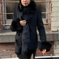 Vintage Coat with Real Fur Trim