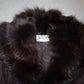 Balmain Brown Nylon and Fur Coat