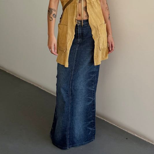 Just Cavalli Denim Maxi Skirt