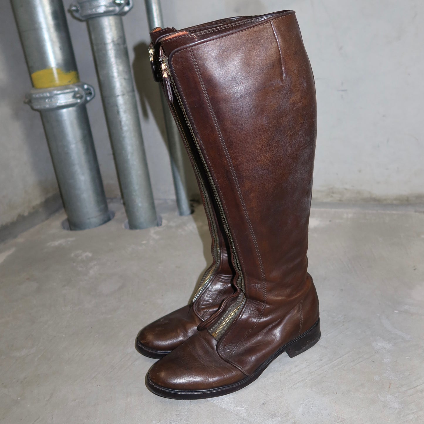 Givenchy Brown Leather Riding Boots (38-39)