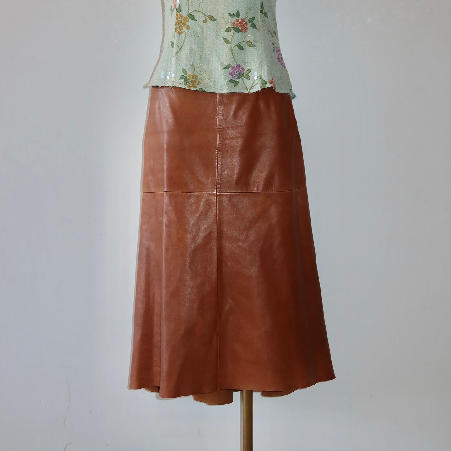 DKNY Leather Skirt