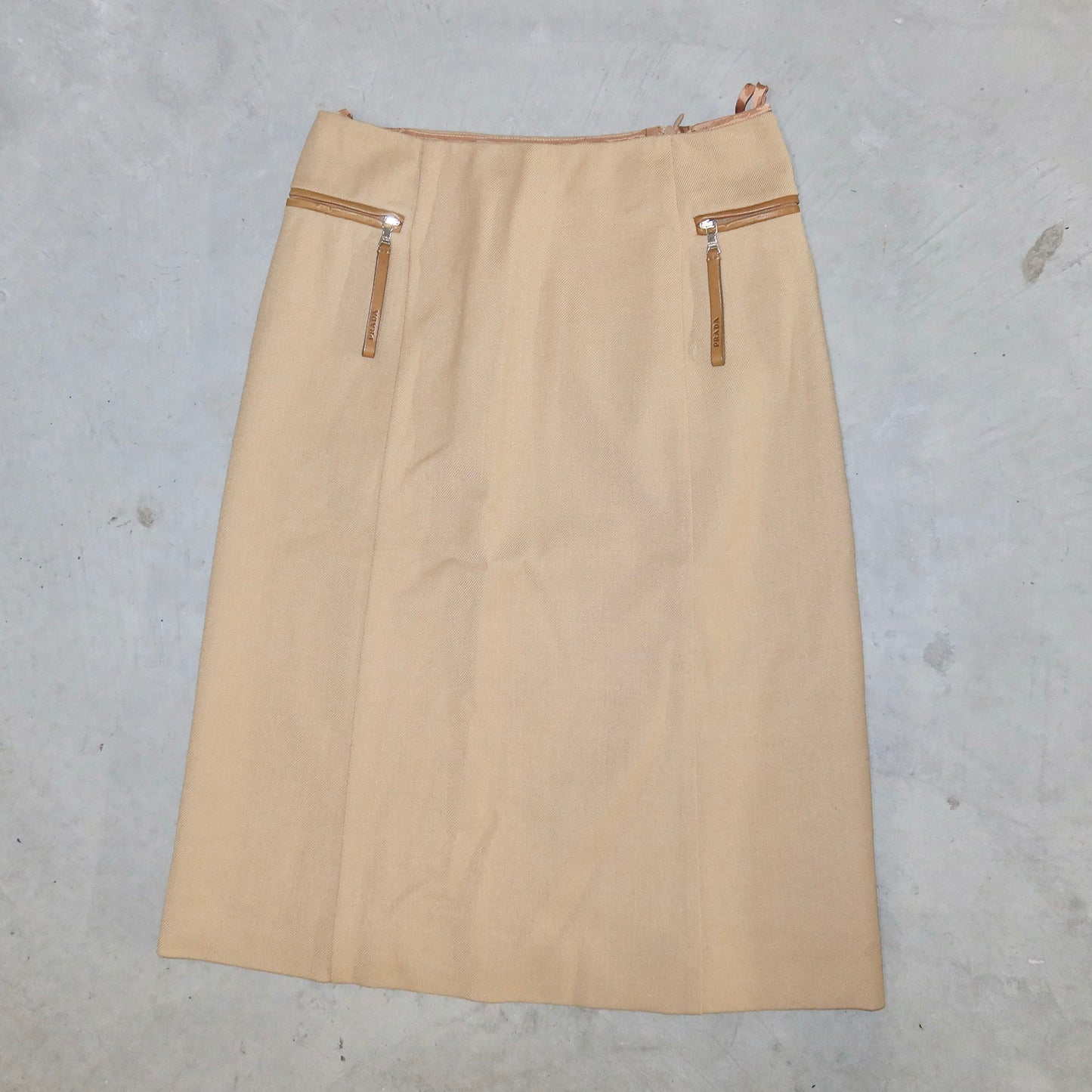 Prada Wool Midi Skirt