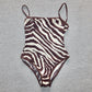 Dolce & Gabbana Zebra Backless Swimsuit