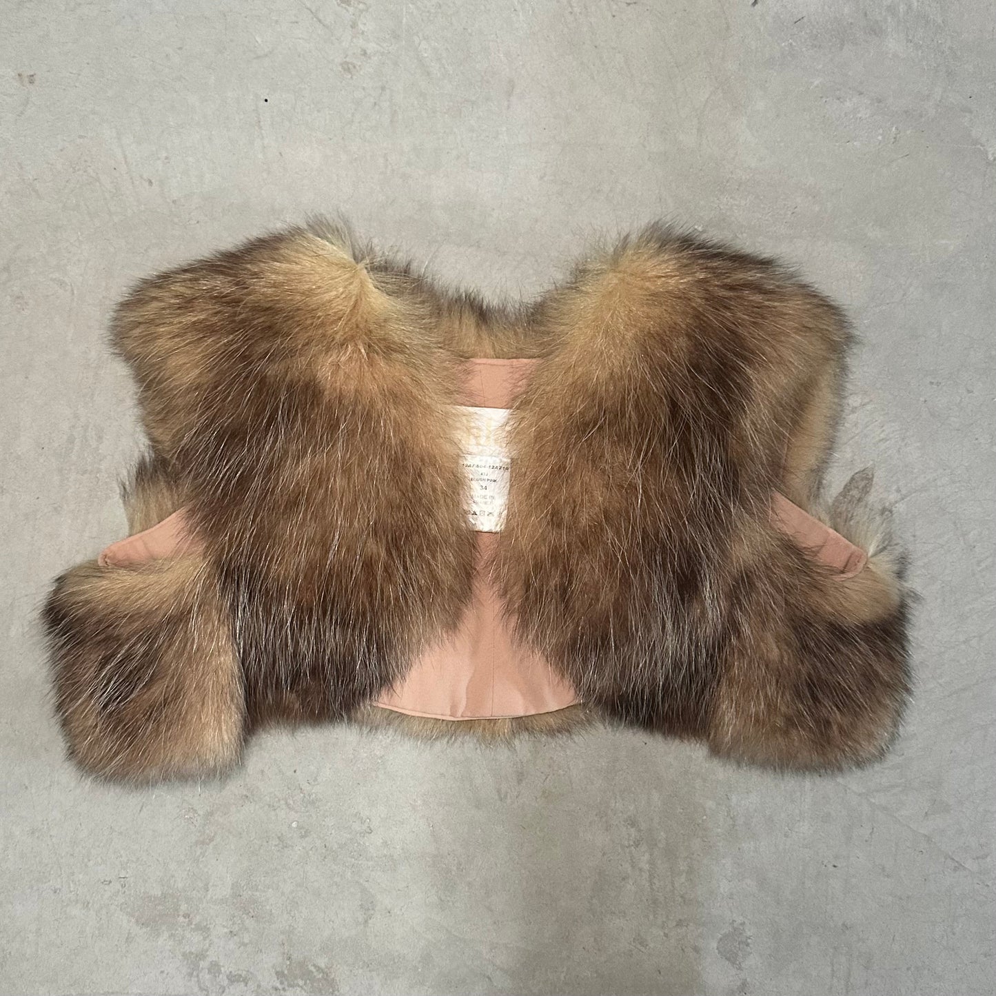 Chloe FW2012 Opossum Fur and Silk Vest