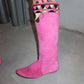 Emilio Pucci Pink Suede Boots (38)