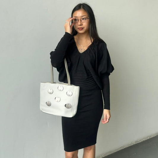 Fendi Knitted Batwing Dress