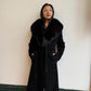 Vintage Fur Lined Suede Trench