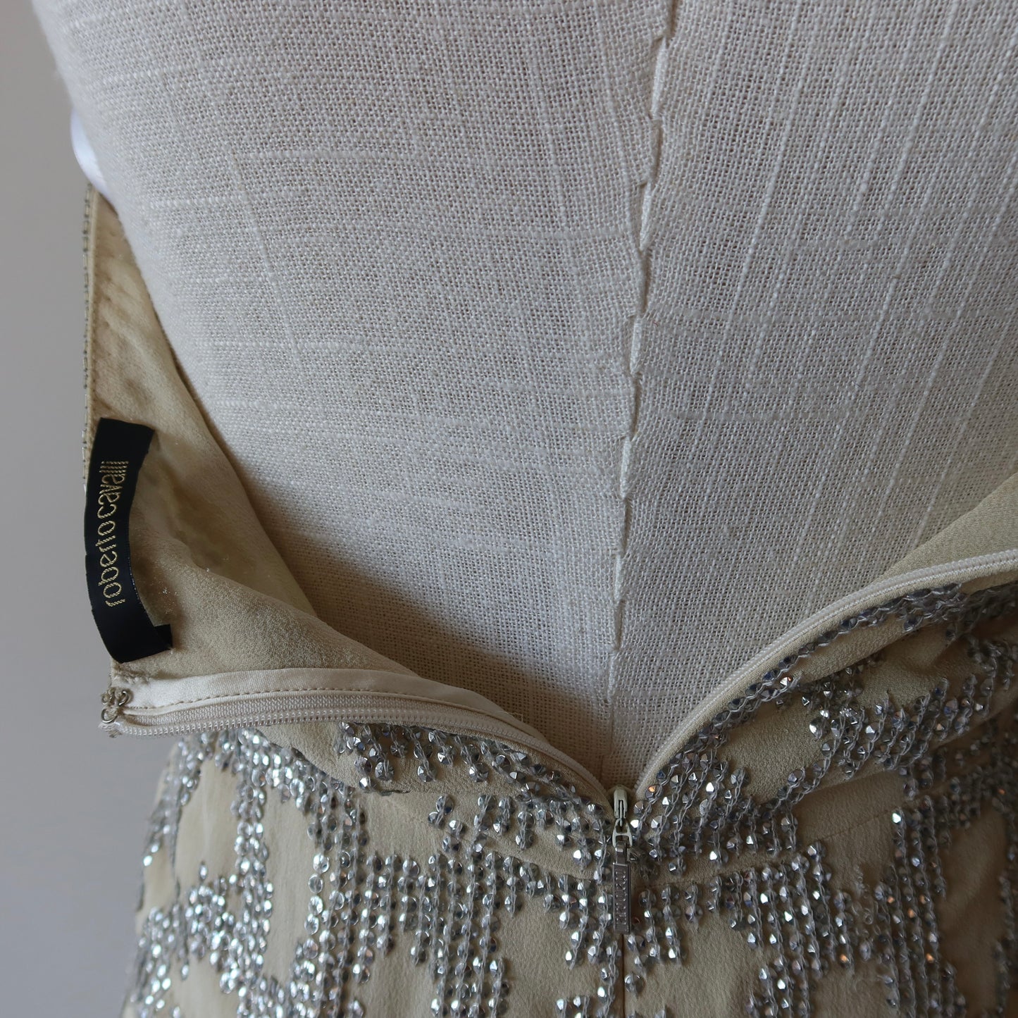 Roberto Cavalli 2007 Sequin Silk Gown