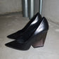 Celine Leather and Perspex Heels (40)