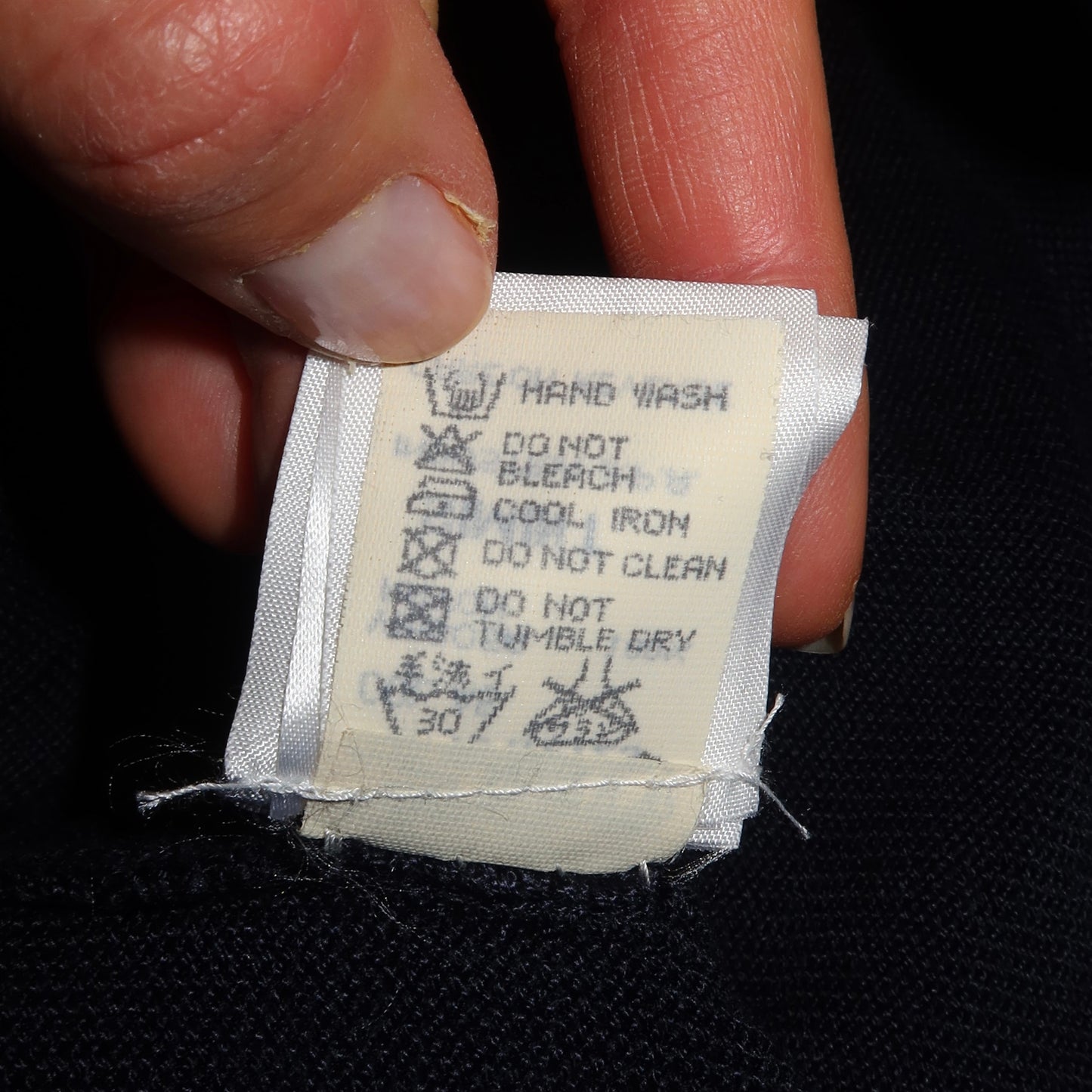 Emporio Armani Navy Knit Mini Dress