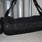 Sonia Rykiel Black Suede Bag with Rhinestone Logo