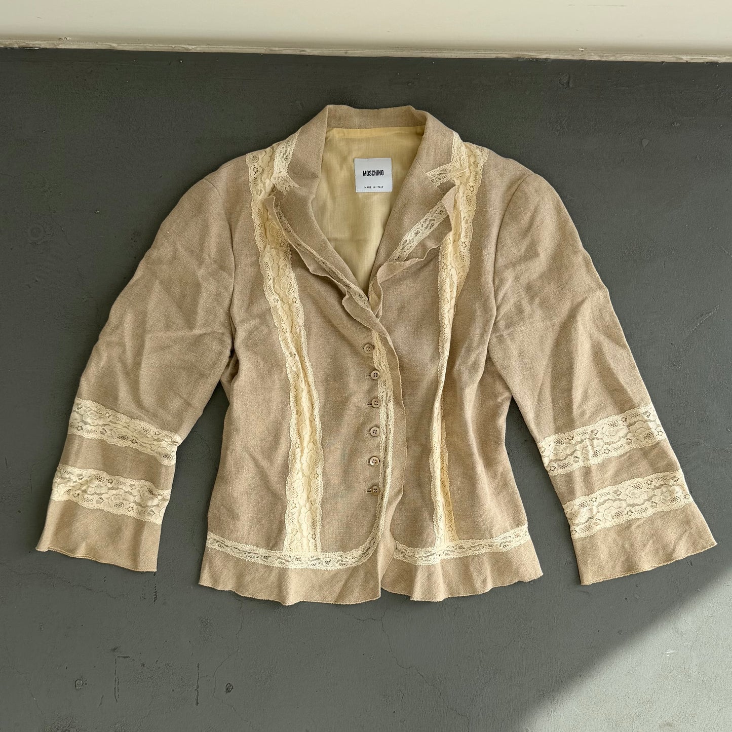 Moschino Linen and Lace Blazer