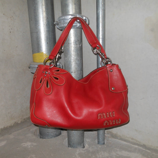 Miu Miu Rare Red Leather Bag