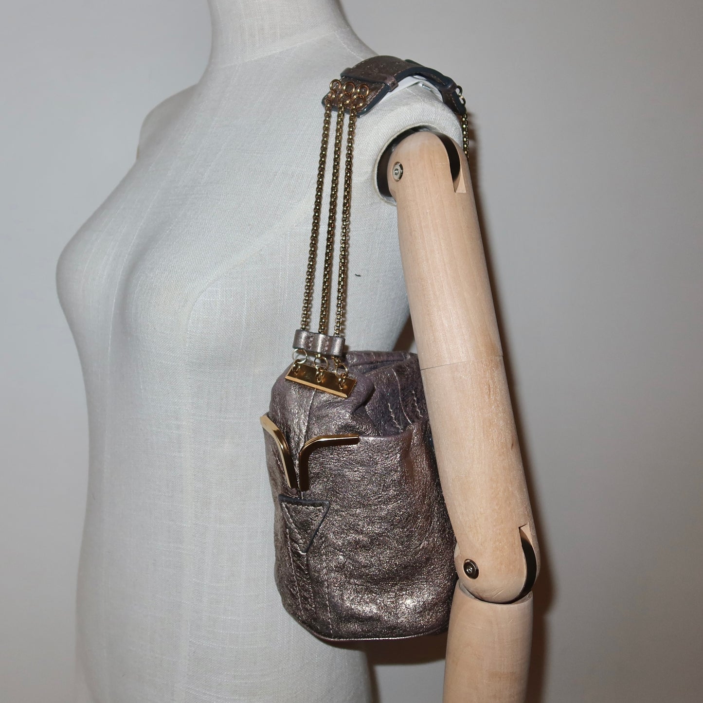 Chloé Metallic Mini Milton Bag