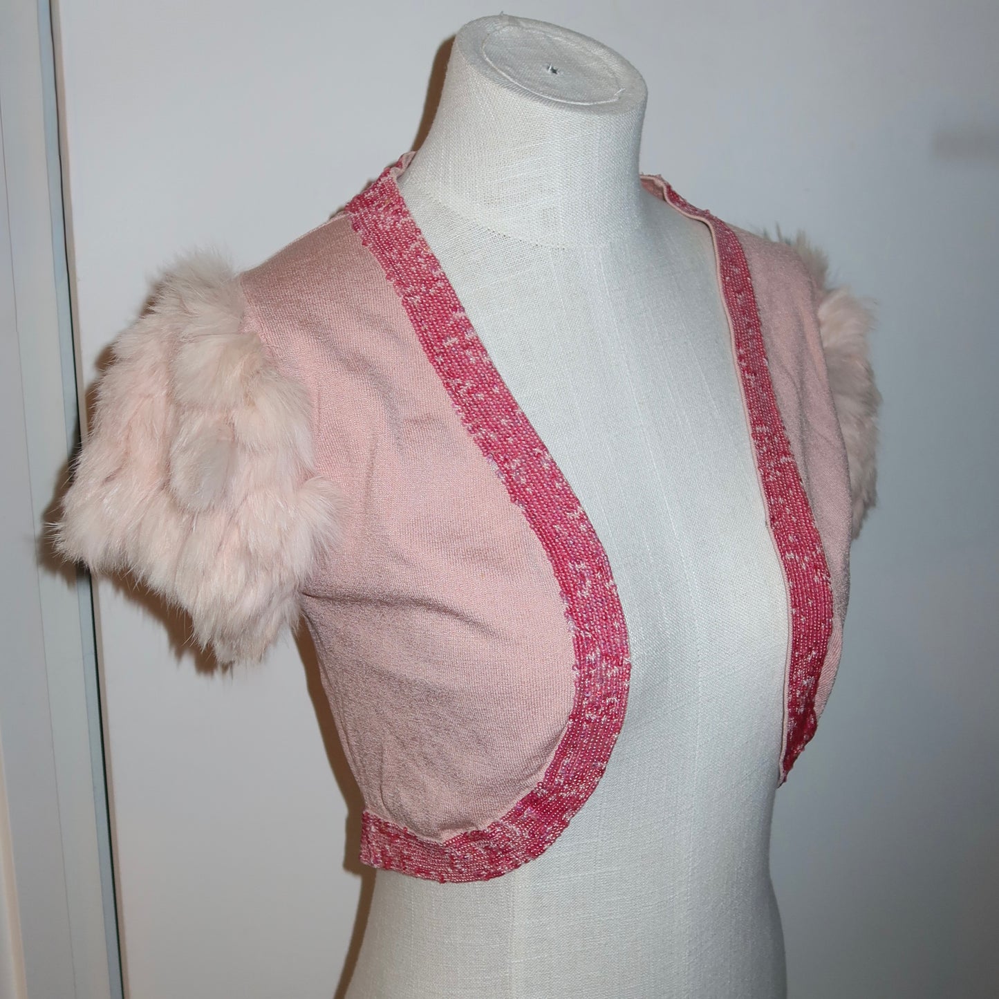 Nicole Miller Rabbit Fur Bolero