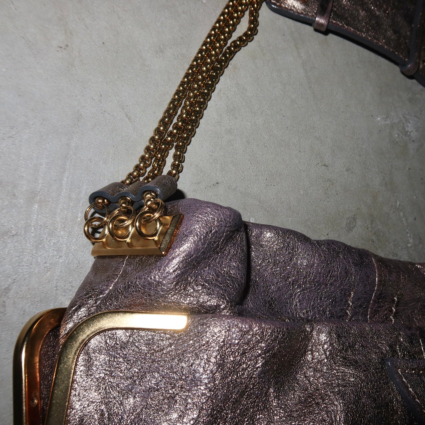 Chloé Metallic Mini Milton Bag