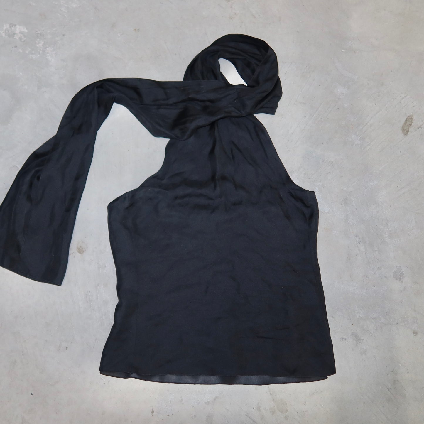 Emporio Armani 90’s Silk Wrap Neck Top