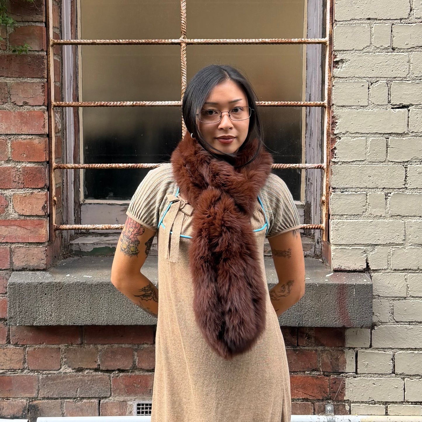 Vintage Real Fur Scarf