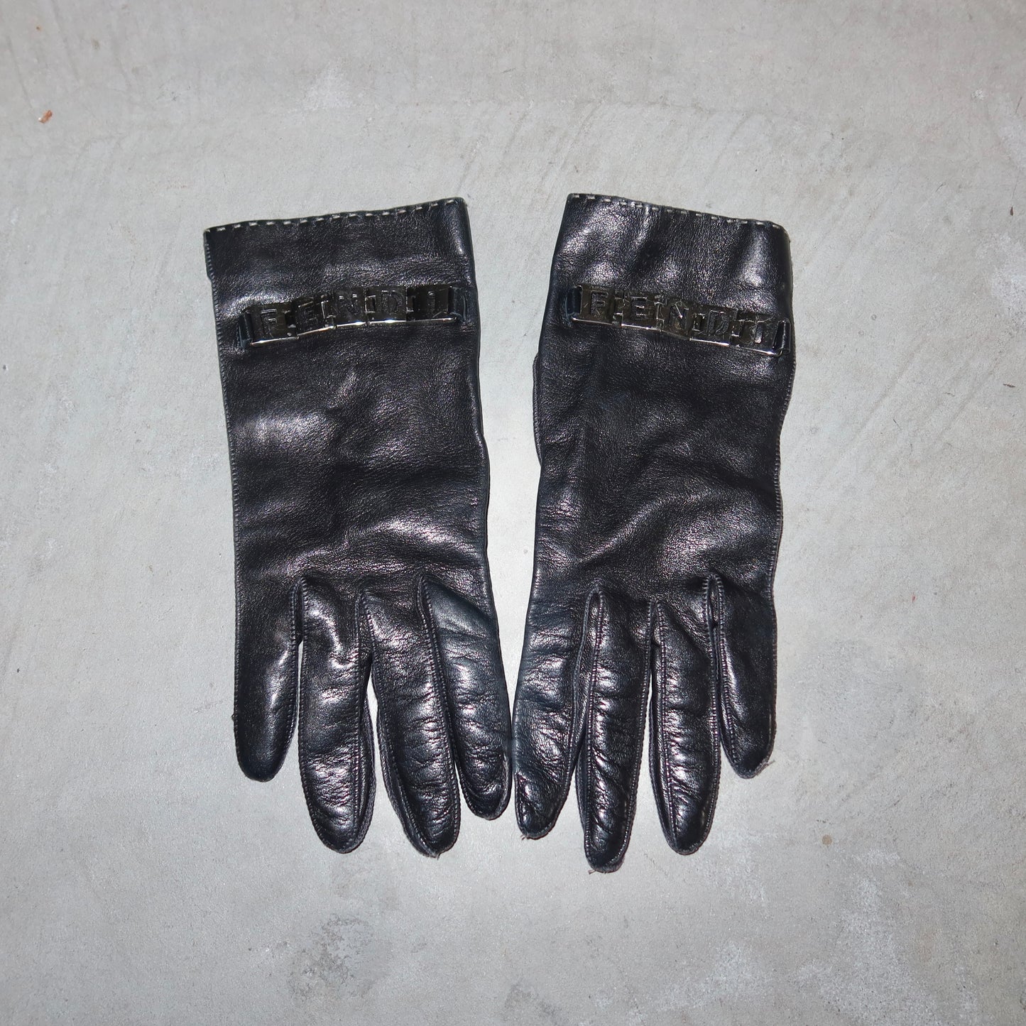 Fendi Leather Gloves