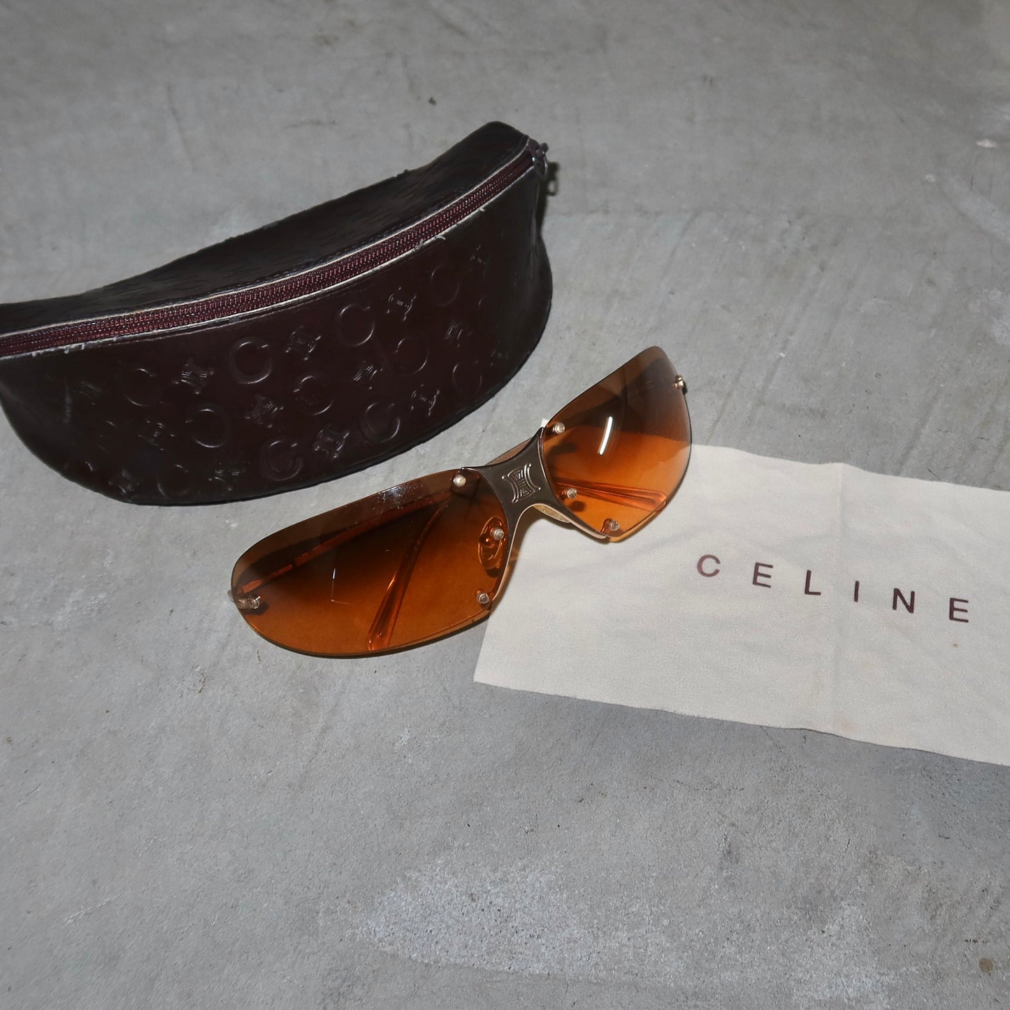 Celine Orange Tinted Sunglasses